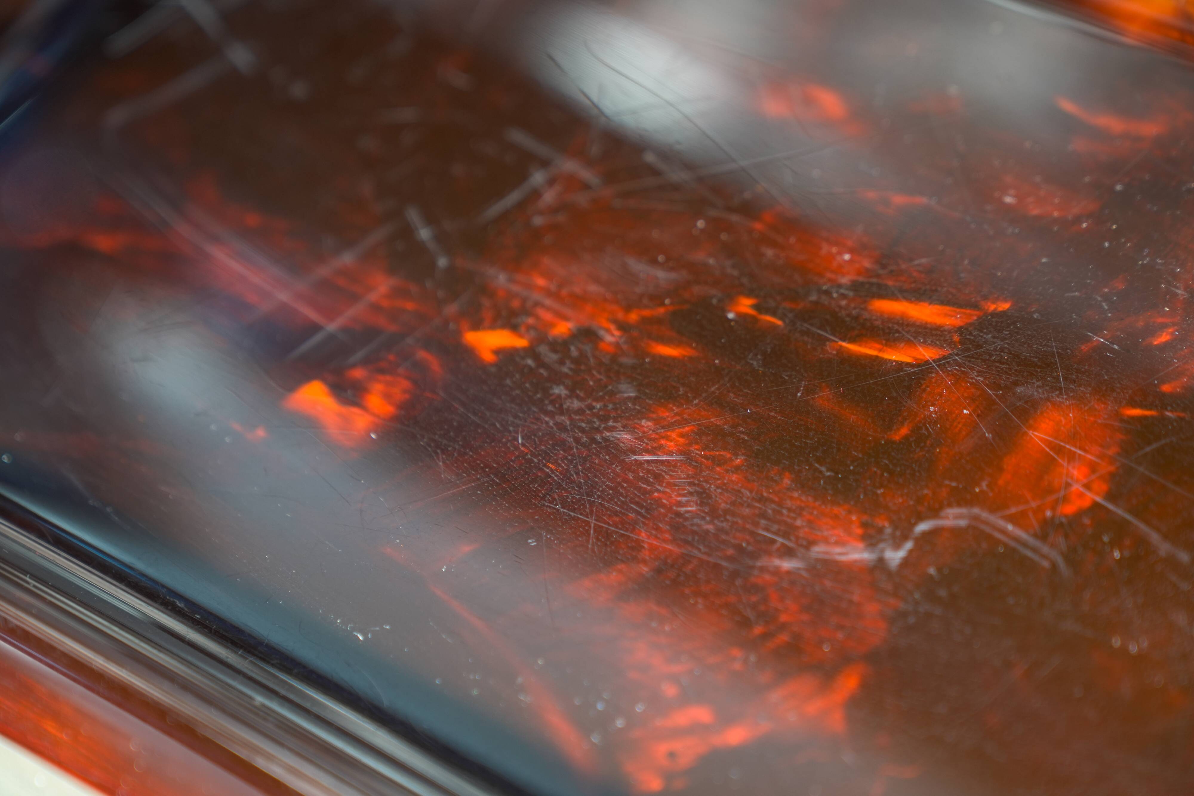 Mid-Century Christian Dior Lucite and Metal Tray - 1970s Designer Piece, France