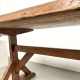 19th century brutalist oak table