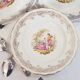 6 Digoin porcelain Fragonard soup plates