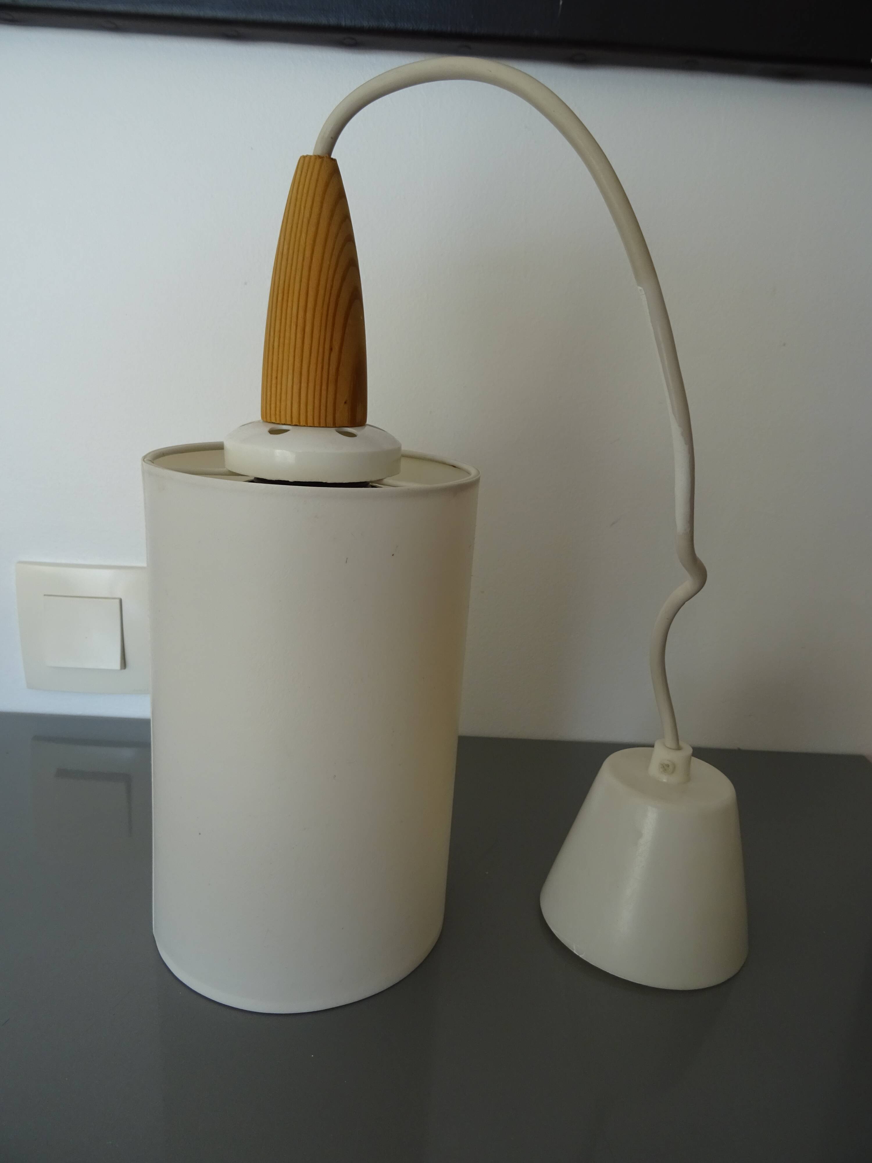 Vintage Scandinavian style suspension chandelier from the 60s/70s