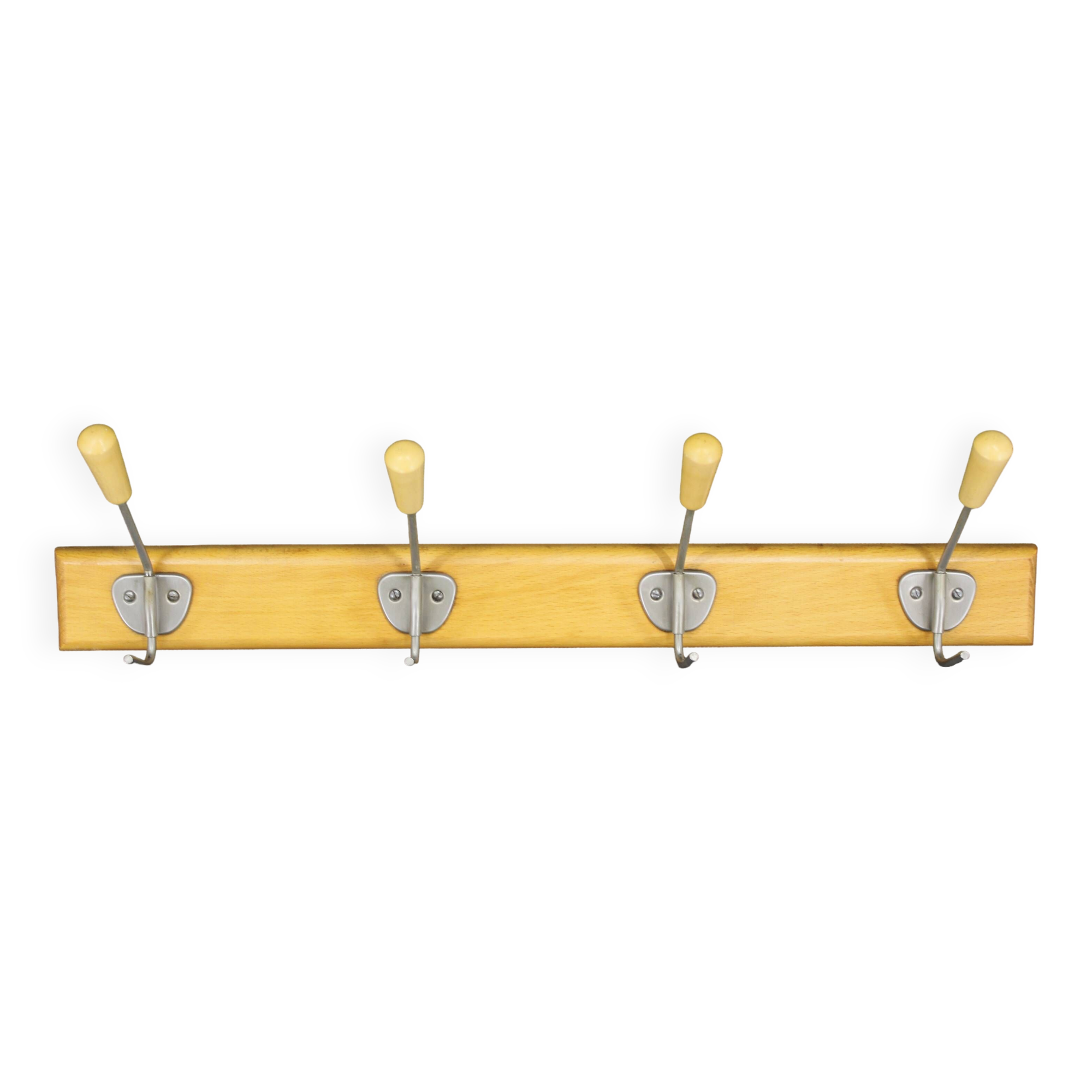 1960s Mid-century Wooden Wall Hanger, Czechoslovakia