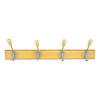 1960s Mid-century Wooden Wall Hanger, Czechoslovakia