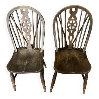 2 Windsor chairs