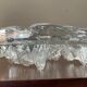 Empty vintage molded glass pocket