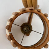 Vintage bamboo wall lamp