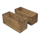 Old wood storage boxes