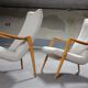 Scandinavian armchair danish feet years 50 compass