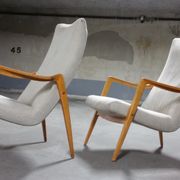 Scandinavian armchair danish feet years 50 compass