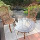 Rattan garden furniture / vintage 60s-70s