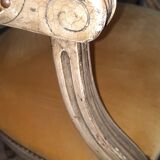 Pair of Louis XVI style medallion armchairs