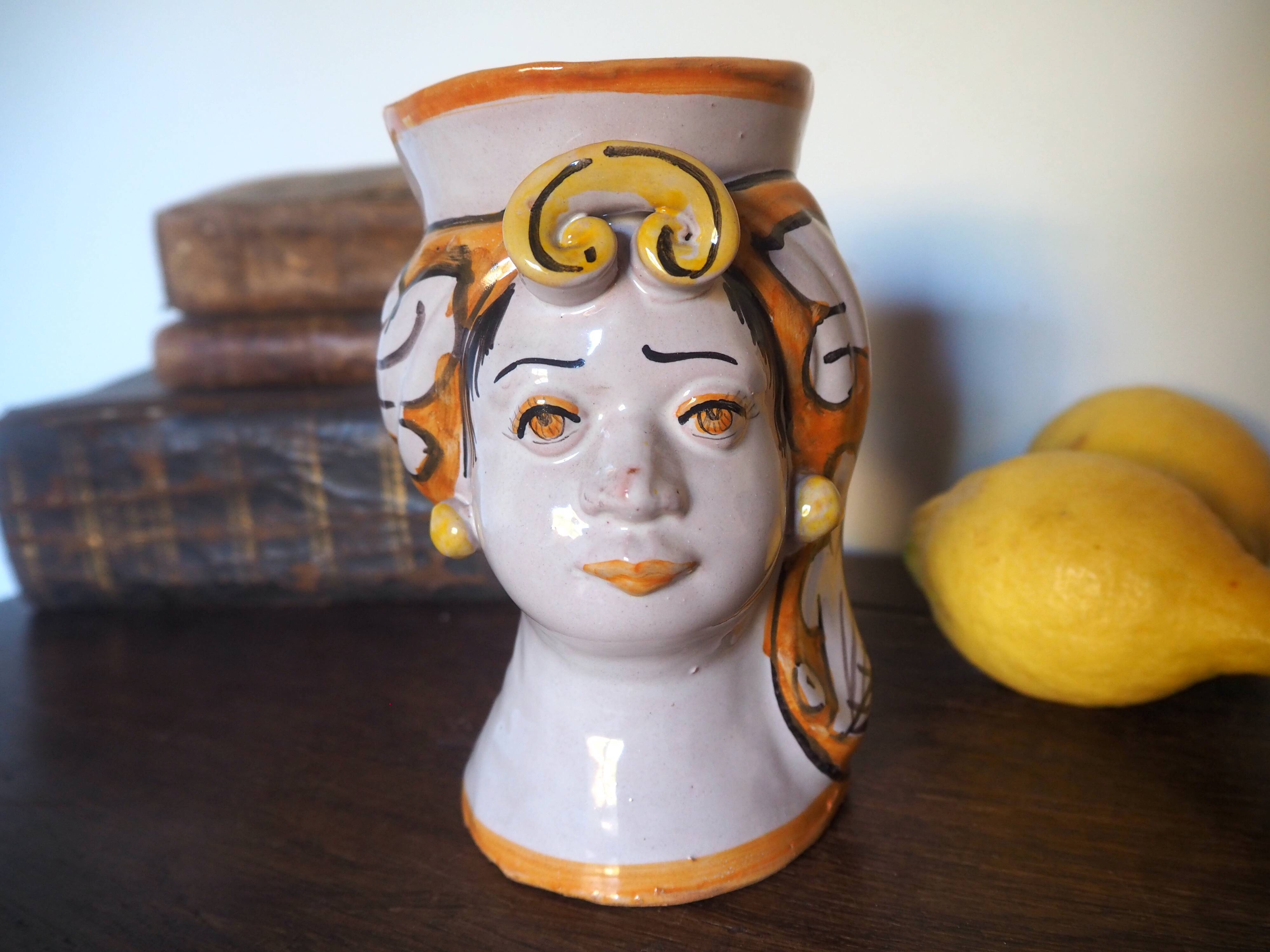 Vases Moorish Heads Caltagirone
