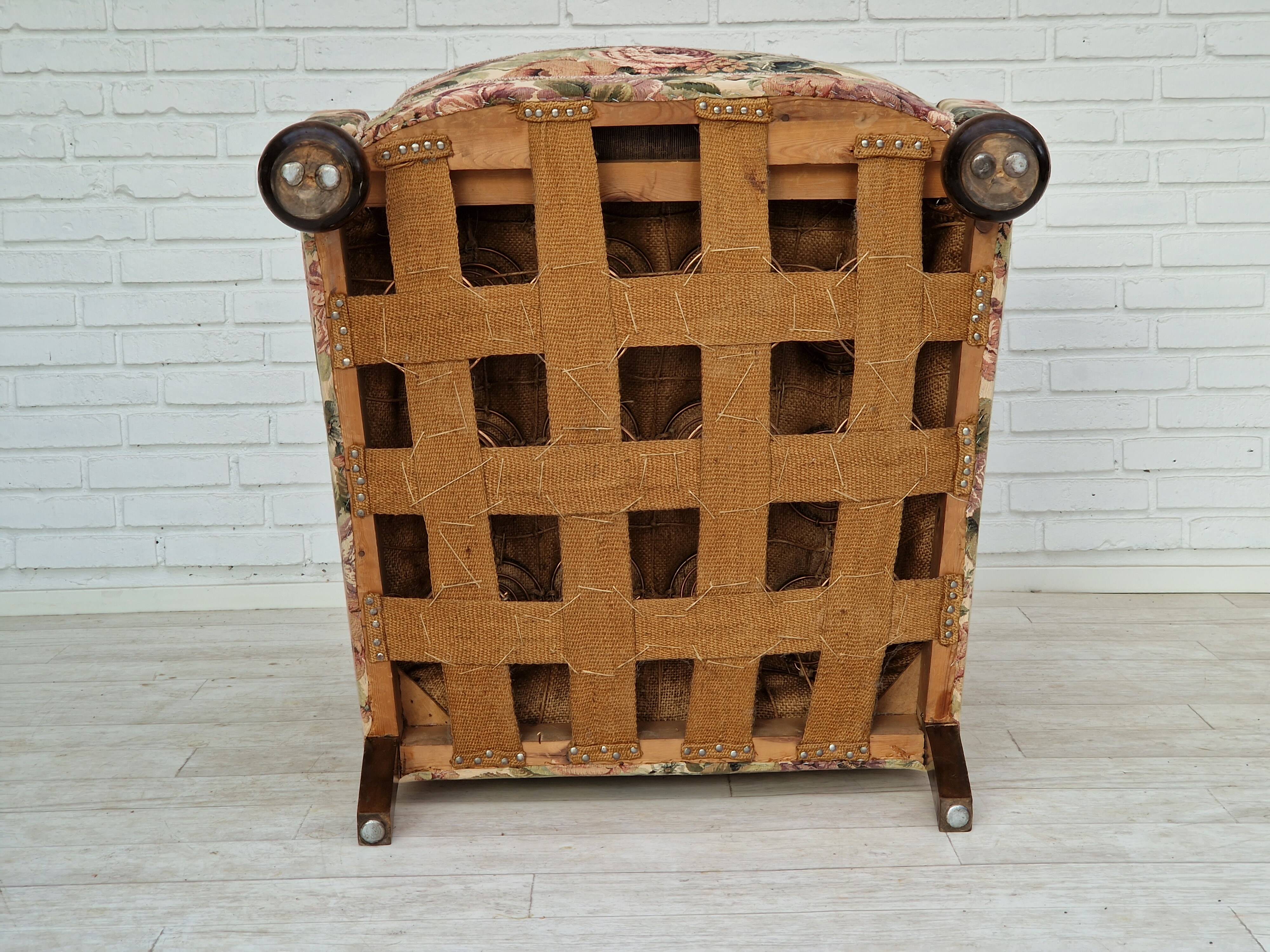 1950s danish vintage relax armchair in fabric