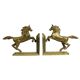 Brass prancing horses bookends figurines vintage copper 1970s