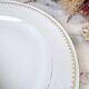 7 vintage flat plates in golden white porcelain BAVARIA model "Annabell"