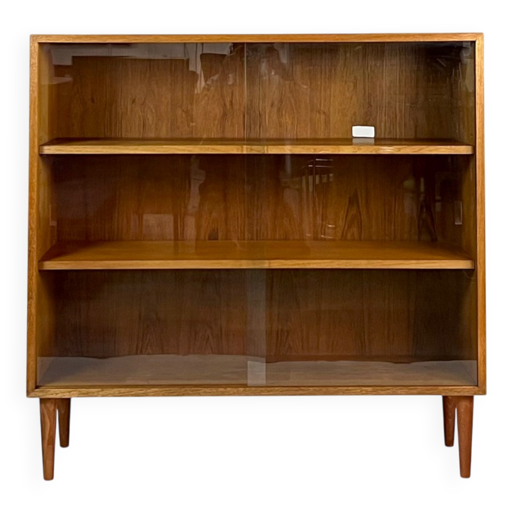 Cabinet d'exposition en teck des années 60, haut, étagère, commode vintage des années 70.