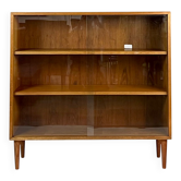 Cabinet d'exposition en teck des années 60, haut, étagère, commode vintage des années 70.