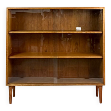 Cabinet d'exposition en teck des années 60, haut, étagère, commode vintage des années 70.