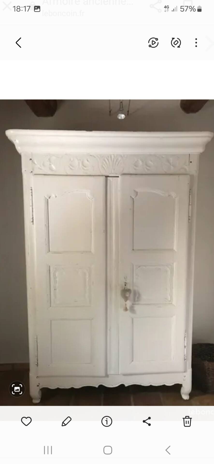 Antique oak wardrobe