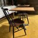 Table bistrot bois brut