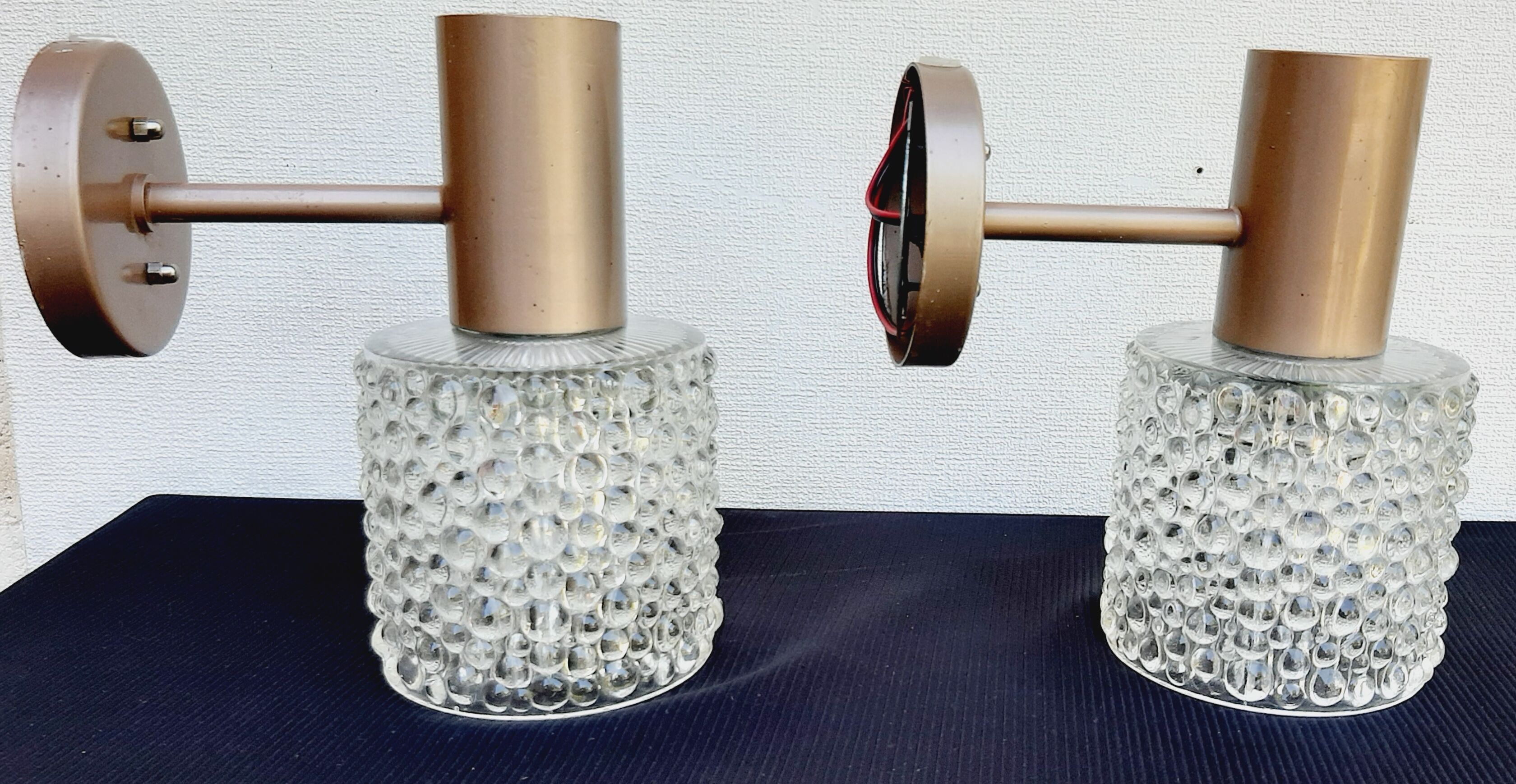 Pair of RAAK wall lamps after J.W. Bosman