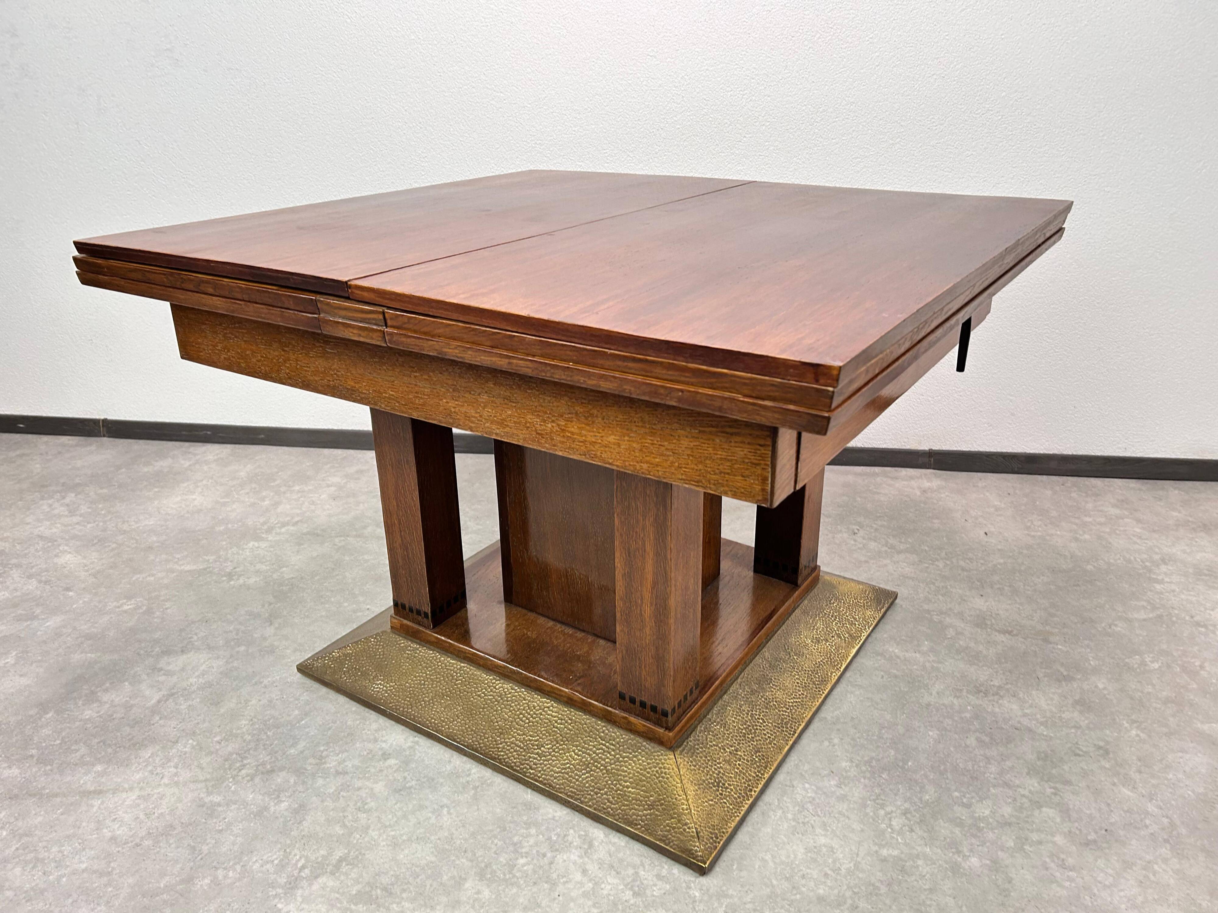 Large dining table for 16 people attributed to Joseph Maria Olbrich.