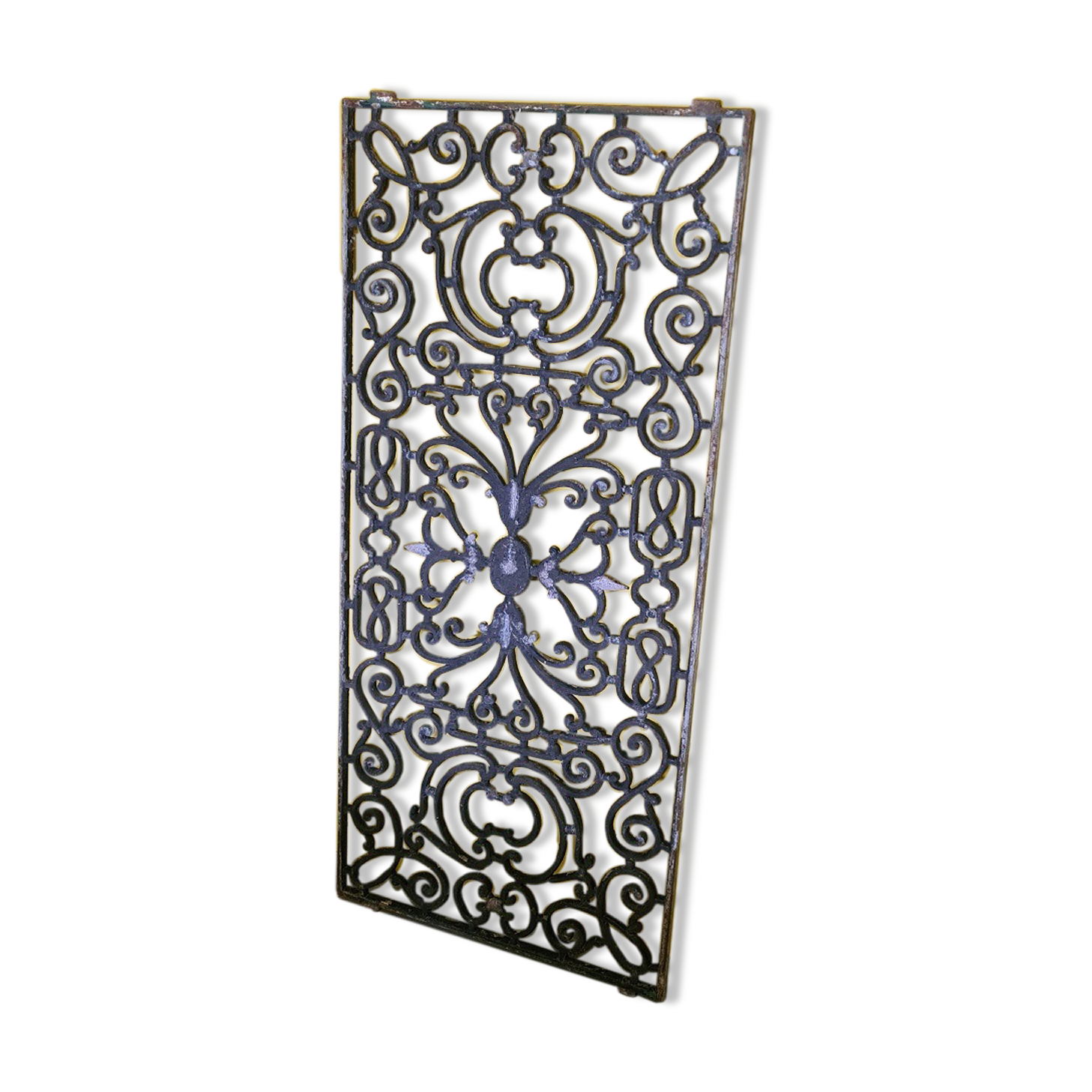 Old french cast iron door fence, 1950s