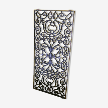 Old french cast iron door fence, 1950s
