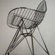 Vintage chrome wire chairs