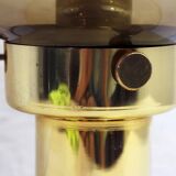 Smoked glass ball lamp