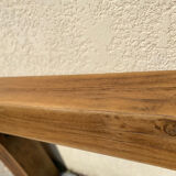 Solid oak beam console