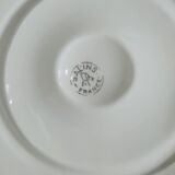 8 assiettes a huîtres en barbotine par Salins