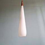 Suspension scandinave en opaline et teck, Uno &  Östen Kristiansson, 1960
