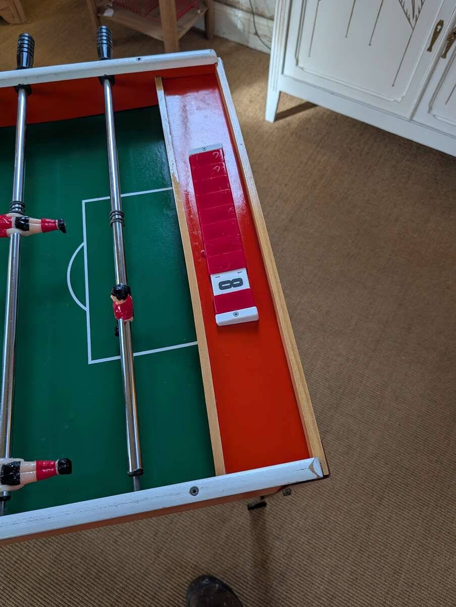 Vintage foosball table