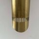 Vintage adjustable wall light, solid perforated brass, France 1960