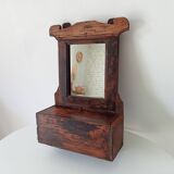Miroir de barbier indou ancien