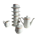 Service tea/coffee grounds Lustucru porcelain