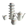 Service à thé/café en porcelaine à motif Lustucru