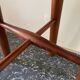 Tabouret en bois verni
