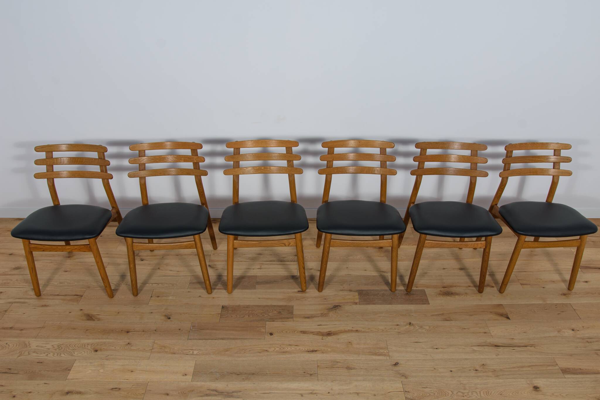 Mid-Century Oak Dining Chairs by Poul Volther for FDB Mobler , Denmark, 1960s Set of 6