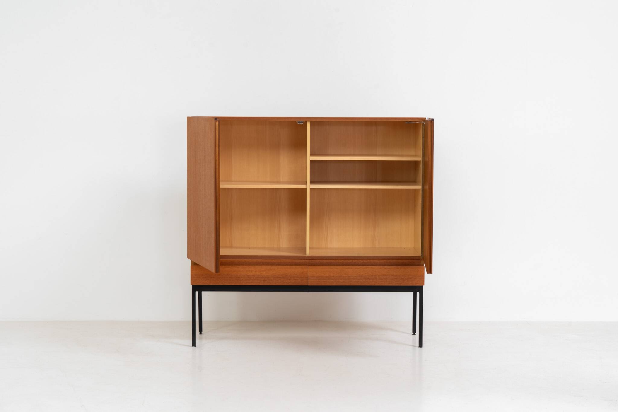 Rare S21 highboard in teak by Dieter Waeckerlin for Behr
