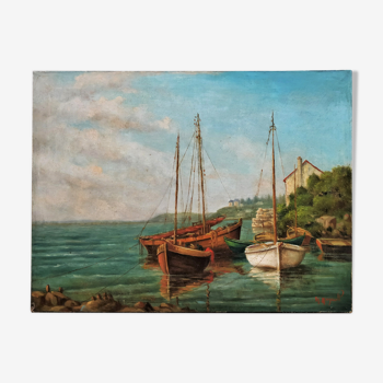 Peinture marine voiliers et barques