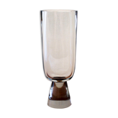 Vase sur pied en cristal verrerie suédoise