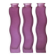 Set of 3 purple glass vases Ikea SKAMT