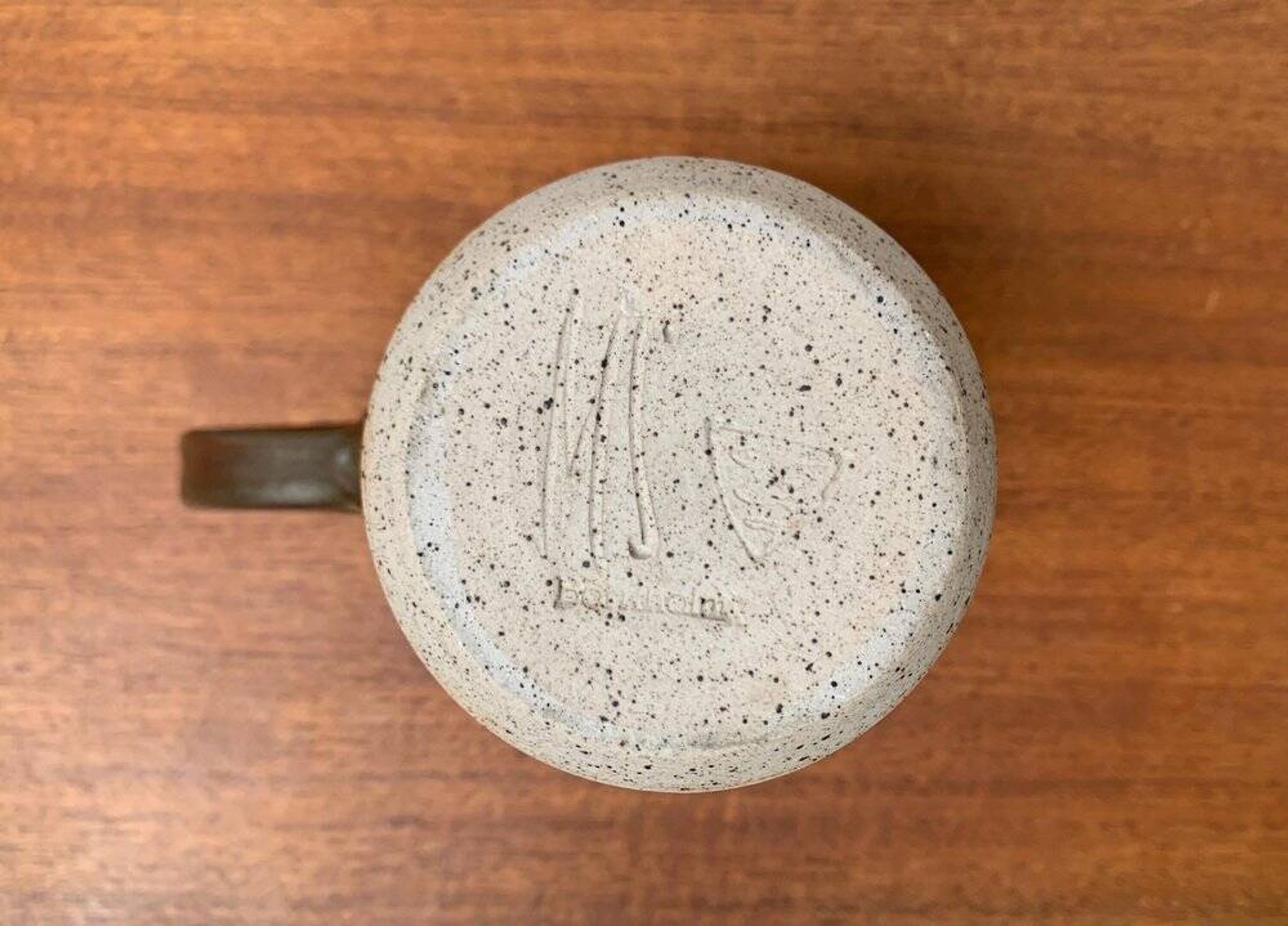 A studio pottery jug from the mid-century by Marianne Stark for Michael Andersen, Bornholm, 1960s.