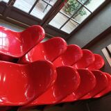 Ten chairs by Verner Panton