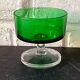 6 stemmed cups in emerald green, Cavalier Luminarc France