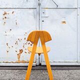 Sedia pieghevole in quercia, Italia, anni '70