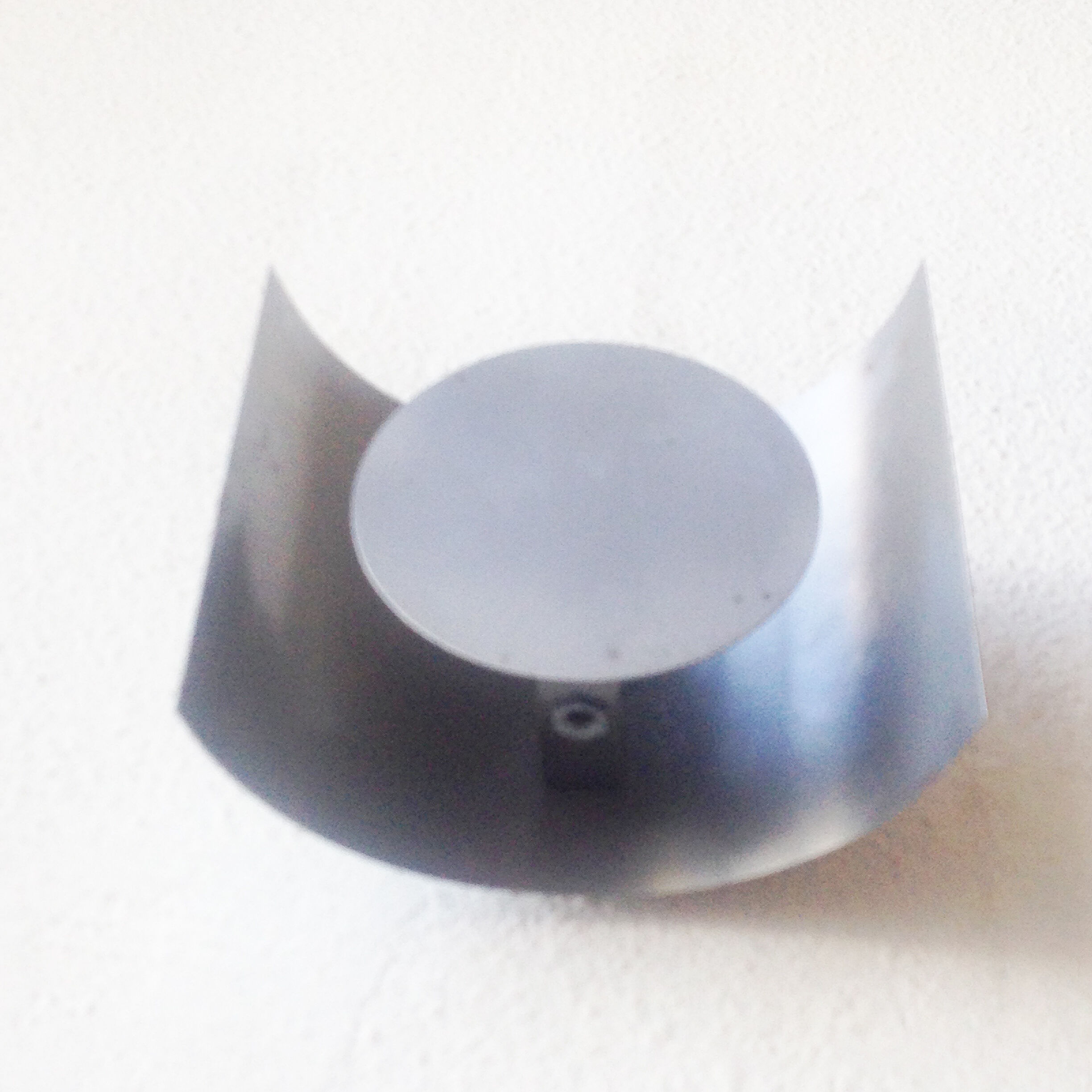 Vintage stainless steel sconces 1970