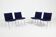 Ensemble de 4 chaises « Airport » danoises modernes par Hans J. Wegner