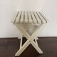 Tabouret de pêche à lattes vintage